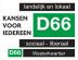 Reclamedoek d66-westerkwartier