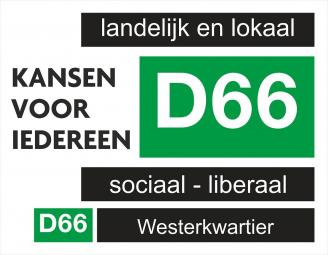 Reclamedoek d66-westerkwartier