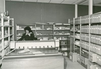 Bouwarchief gemeentehuis zuidhorn, 1973. foto m.a. douma, groninger archieven