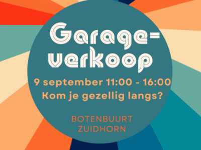 Garage verkoop botenbuurt