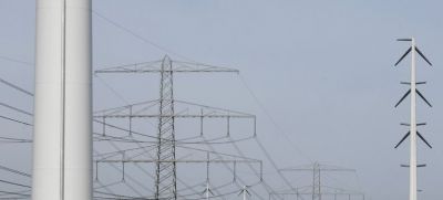 Hoogspanningslijn mast