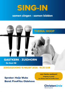 Poster sing-in christenunie