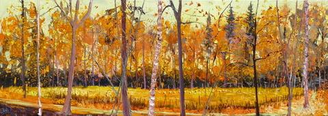 Gertjan Scholte-AlbersVlaams Vosbergen, 70 x 200 cm, olieverf op doek-001