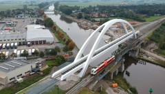 Spoorbrug-luchtfoto