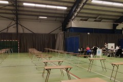 Examen in de sportzaal