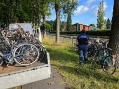 Verkeerd gestalde wrakkige weesfietsen verwijderd