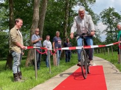 Stomphorst op fiets