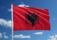 Albanie-vlag