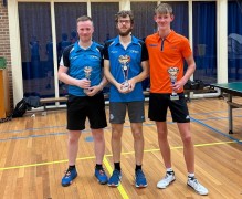 Evert van der weit, kampioen jur jansonius en ruben talen