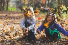 Herfst kind natuur