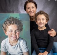 Kleinkinderen schilderen