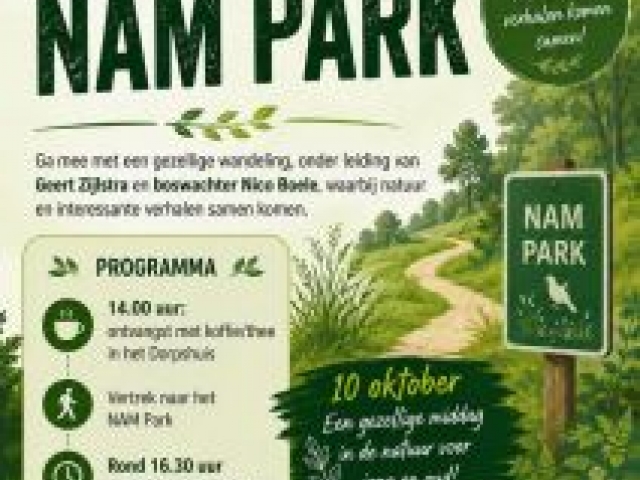Wandeling NAM park