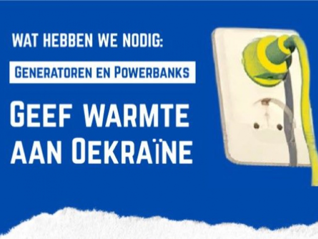 Geef warmte aan Oekra&iuml;ne