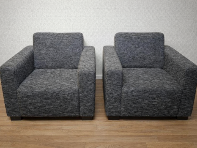 Gratis af te halen: 2 mooie fauteuils, antraciet