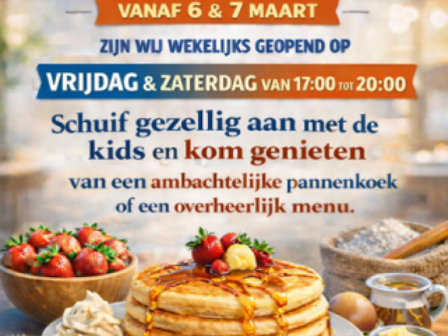 Binnenkort! Pannenkoekenhuis De Rotonde