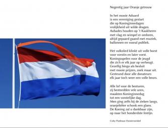 Christelijke Oranjevereniging Oranje getrouw Aduard 90 jaar